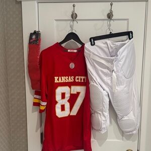Men's Travis Kelce Red Kansas City Chiefs Game Jersey